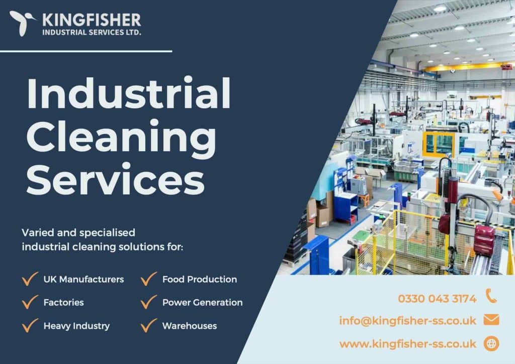 industrial cleaning front page of service brochure